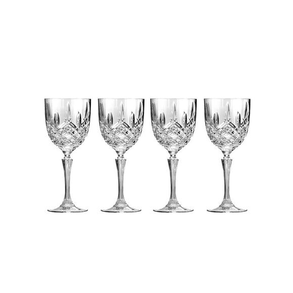 Marquis by Waterford Markham White Wine Glasses Set of 4 Crystal Stemware - Picture 1 of 4